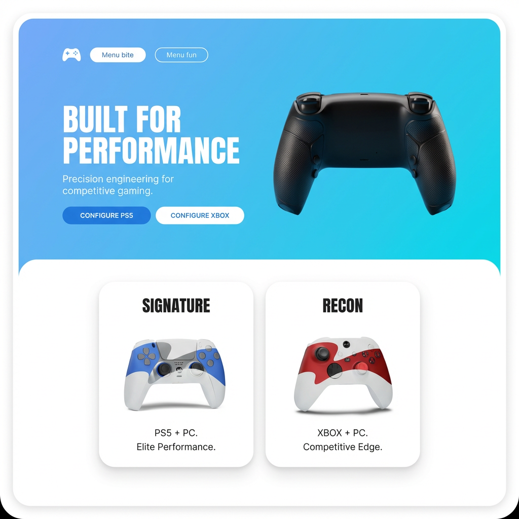 HYPR Controllers website preview